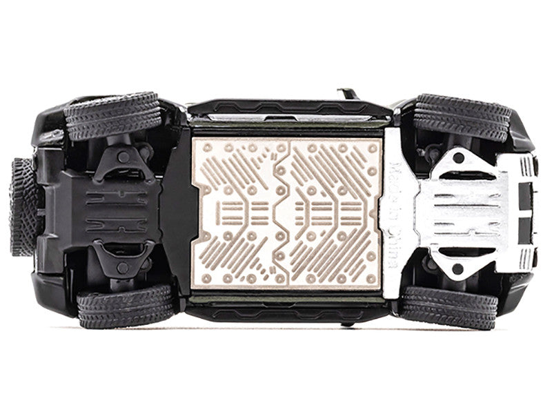 2023 GMC Hummer EV SUV White with Black Top 1/64 Diecast Model Car by GCD-2