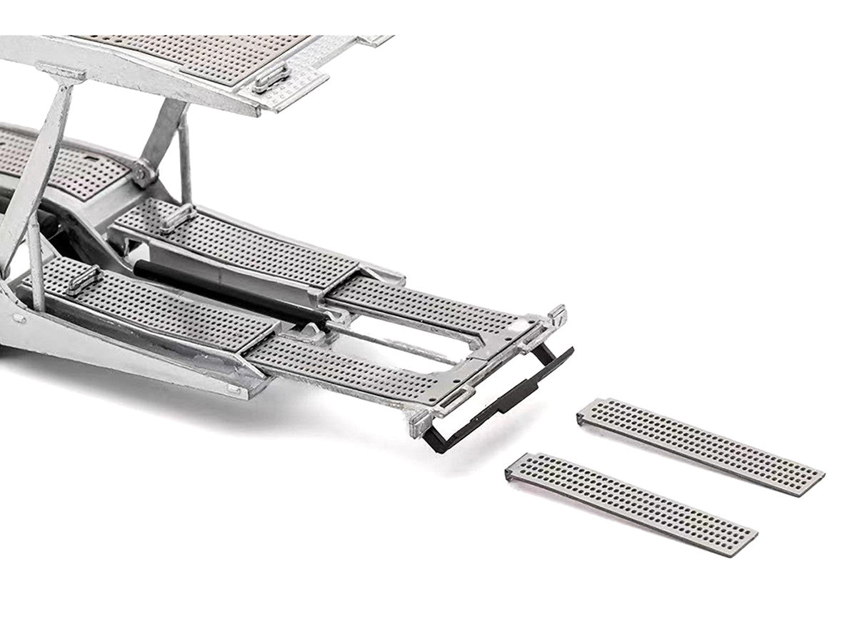 Mercedes-Benz Actros AMG Auto Transporter Silver Metallic 1/64 Diecast Model by GCD-1