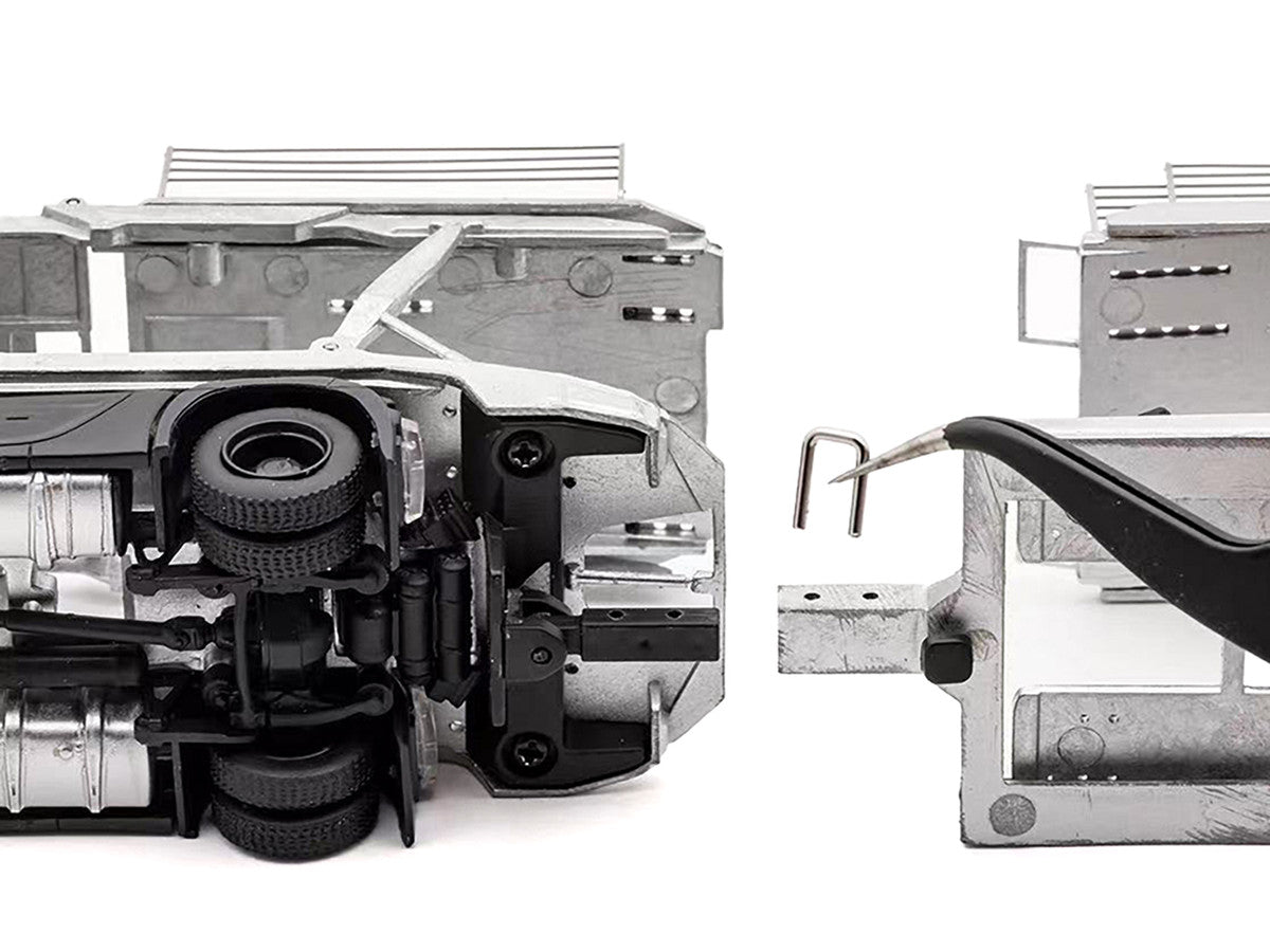 Mercedes-Benz Actros Auto Transporter Black 1/64 Diecast Model by GCD-2