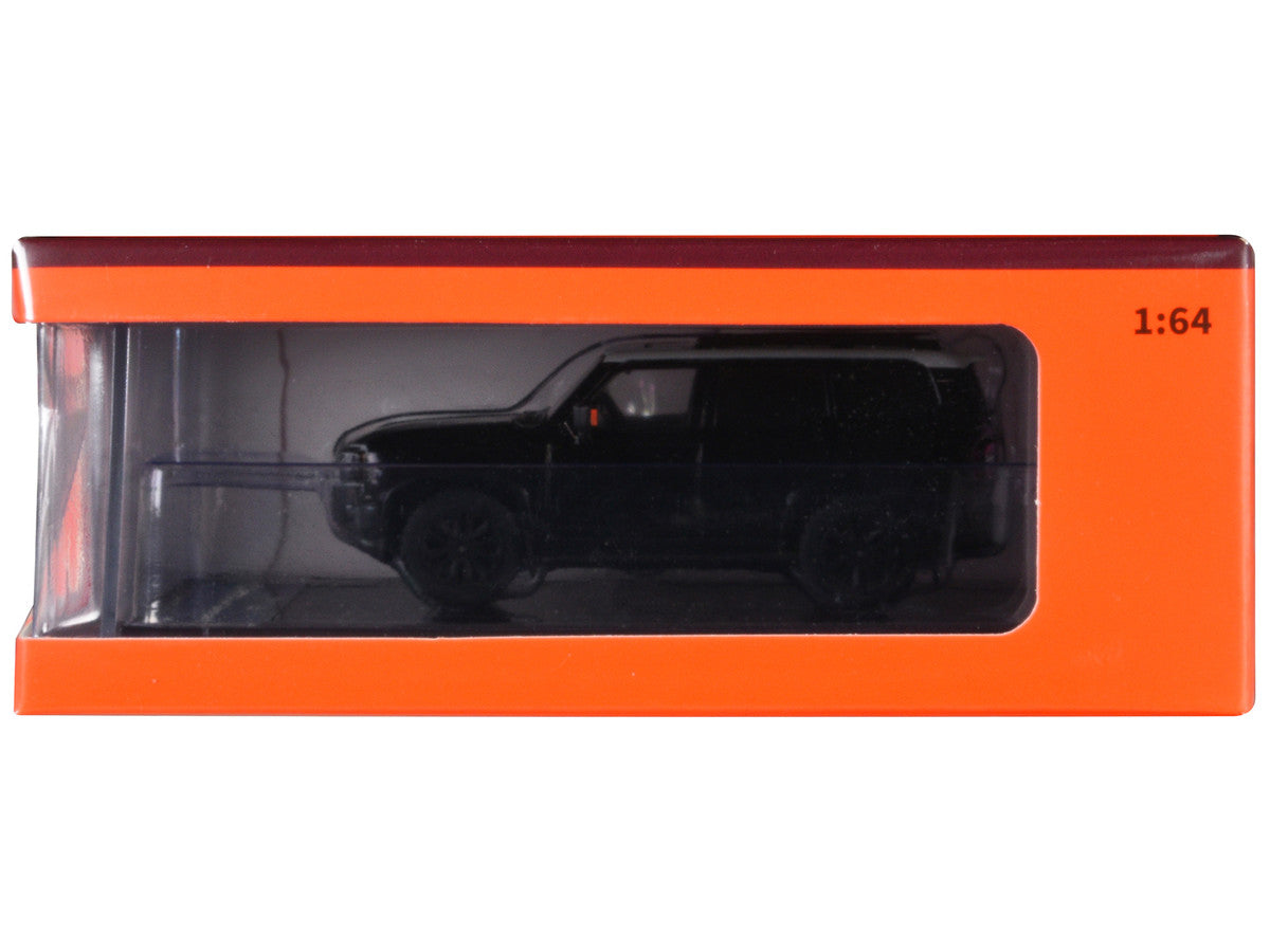 Toyota Land Cruiser Prado 250 Black with White Top 1/64 Diecast Model Car by GCD-2