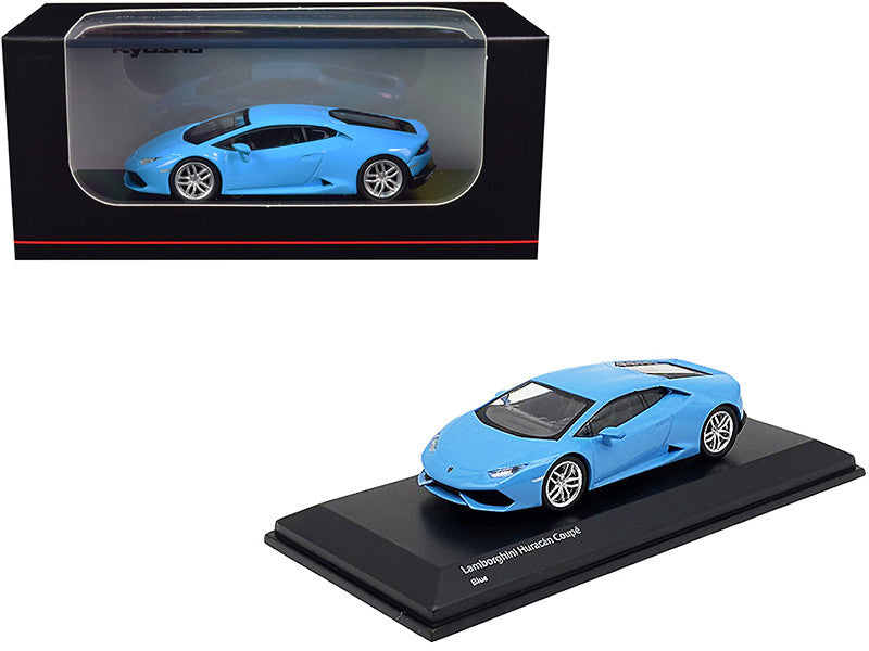 Lamborghini Huracan Coupe Light Blue 1/64 Diecast Model Car by Kyosho-0