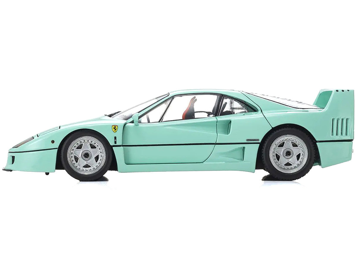 Ferrari F40 Mint Green 1/18 Diecast Model Car by Kyosho-0