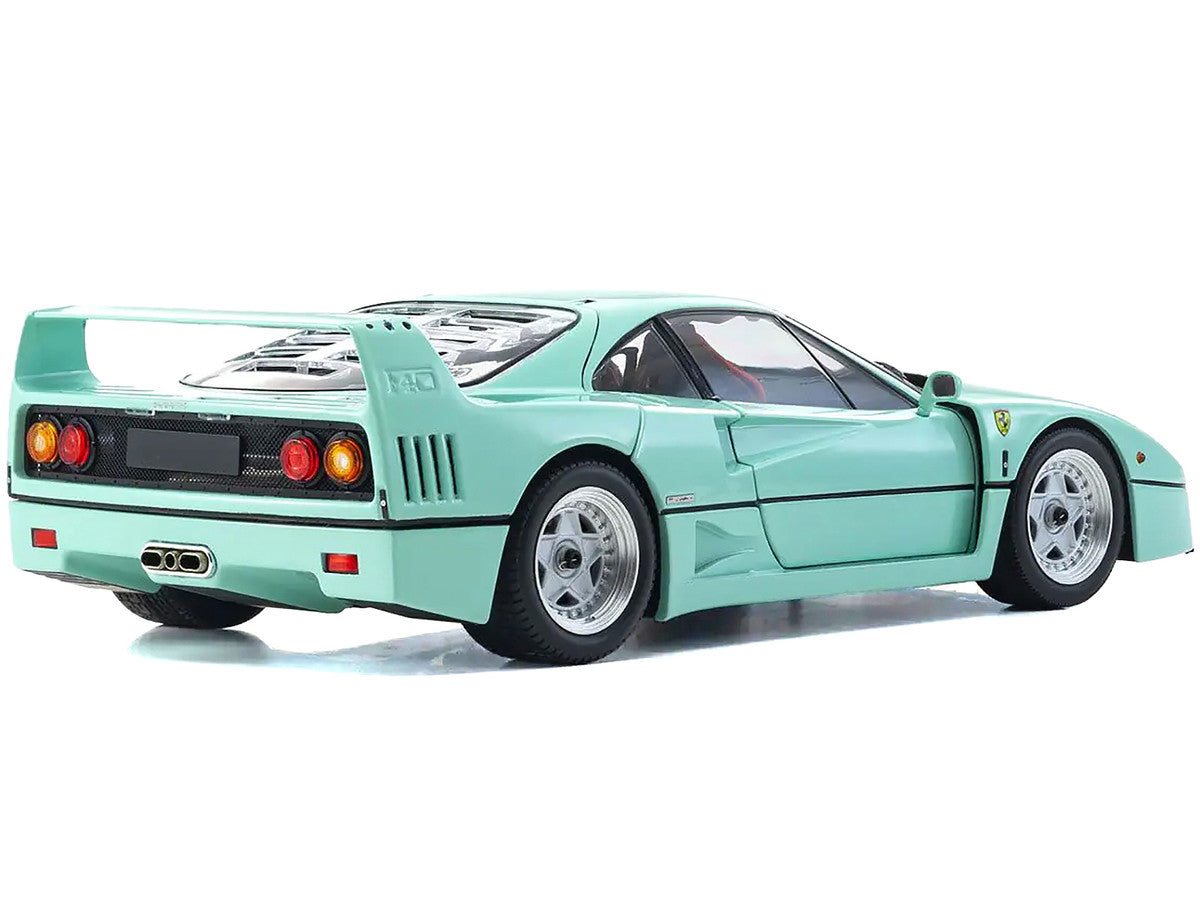 Ferrari F40 Mint Green 1/18 Diecast Model Car by Kyosho-1