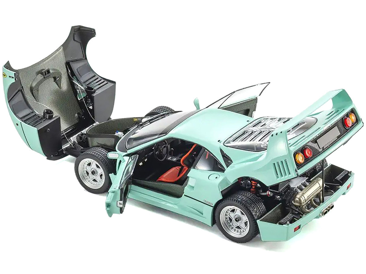 Ferrari F40 Mint Green 1/18 Diecast Model Car by Kyosho-2