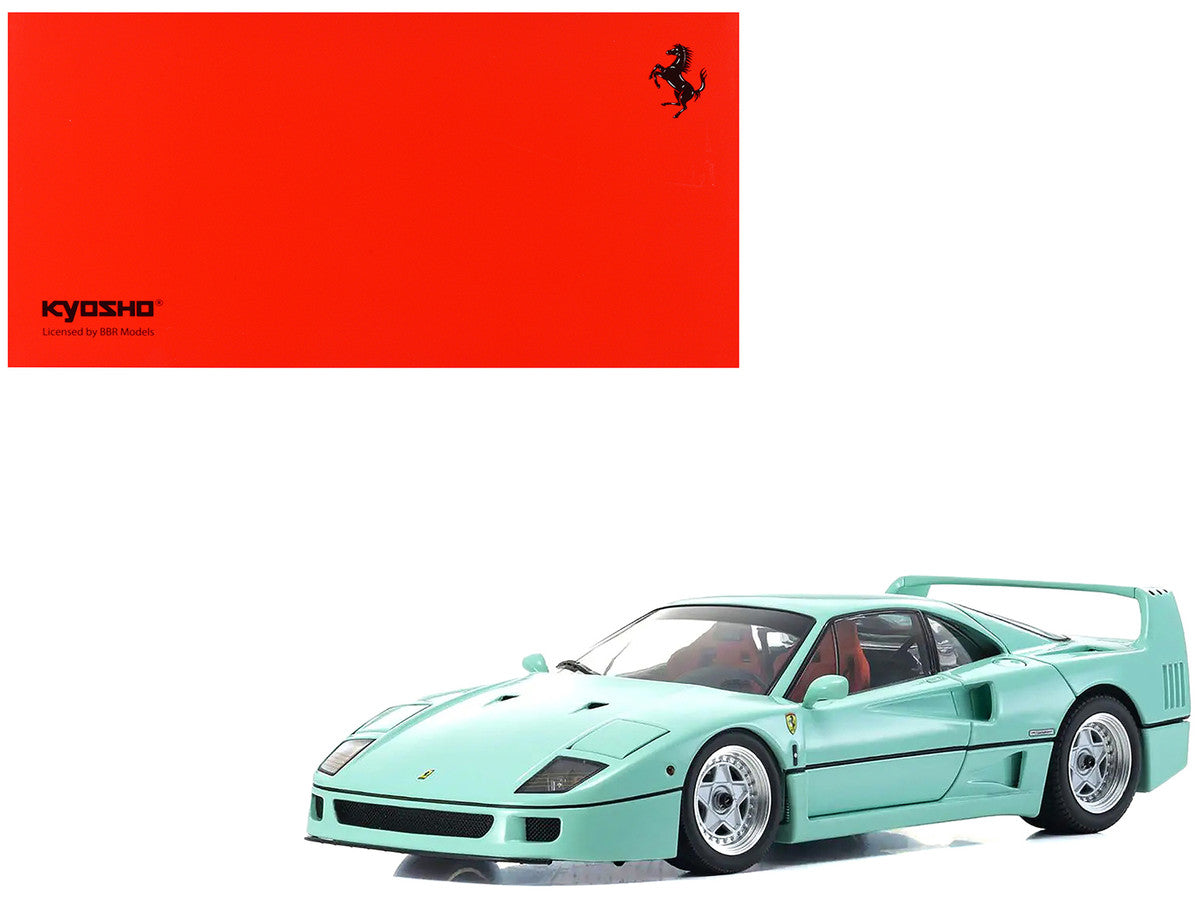 Ferrari F40 Mint Green 1/18 Diecast Model Car by Kyosho-4