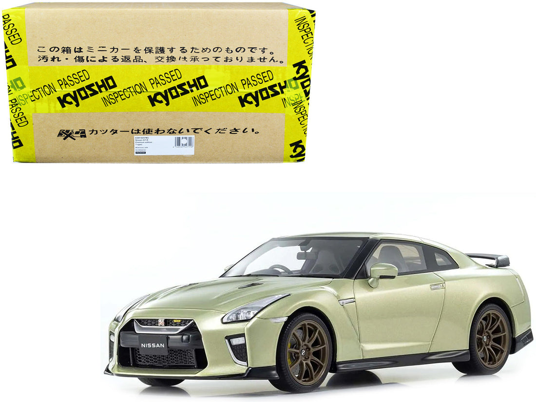 Nissan GT-R Premium Edition T-Spec RHD (Right Hand Drive) Millenium Jade Green Metallic 1/18 Model Car by Kyosho-0