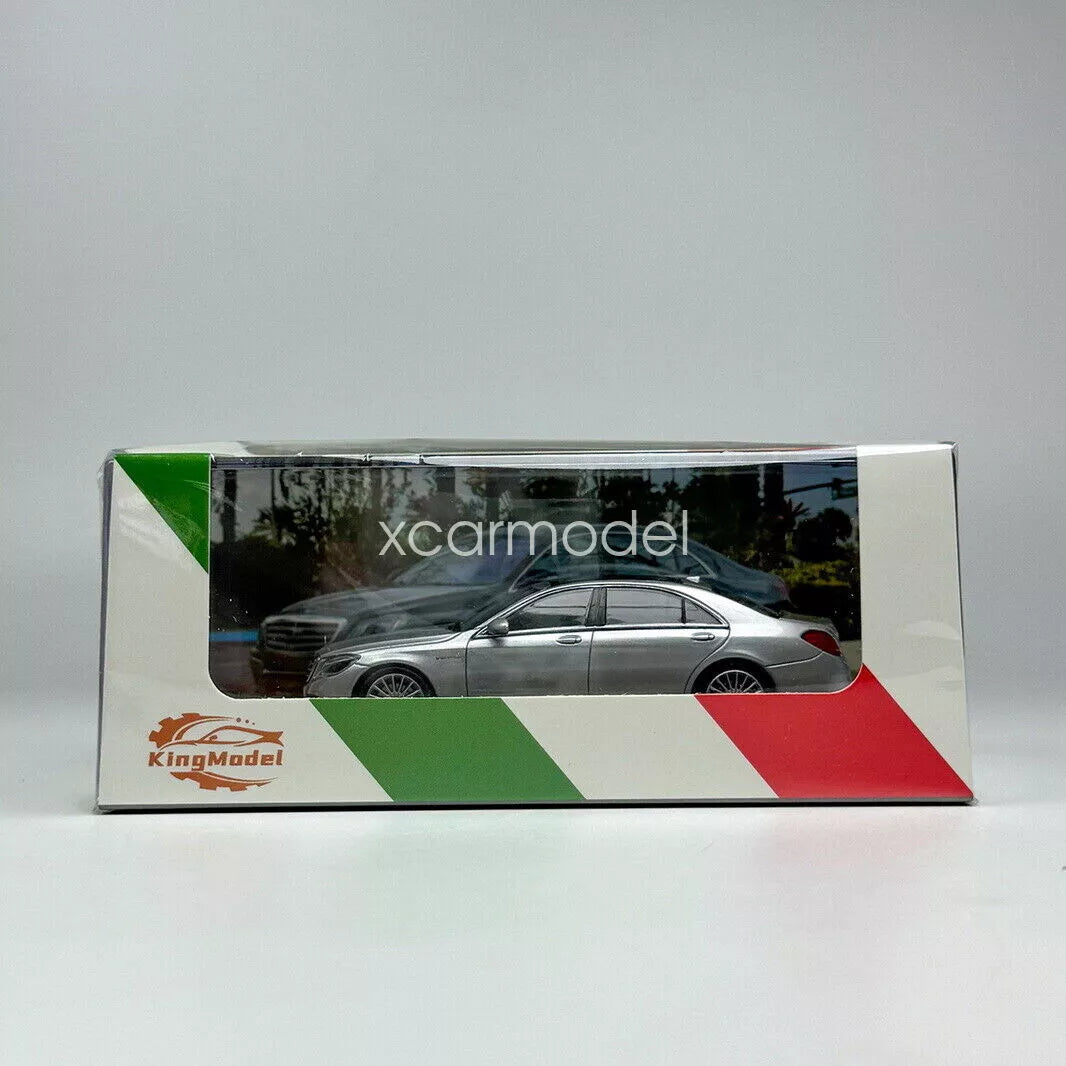 Mercedes-Benz S65 W222 Silver 1:64 Scale Diecast by King Model 6