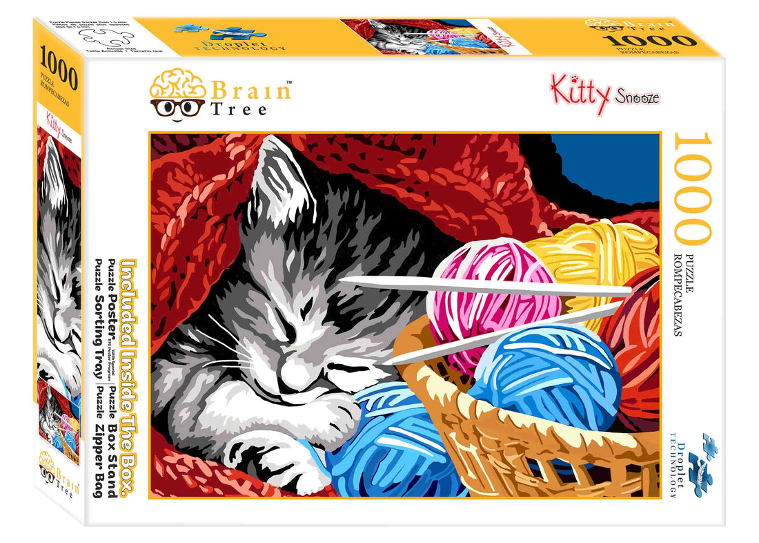 Kitty Snooze Jigsaw Puzzles 1000 Piece-1