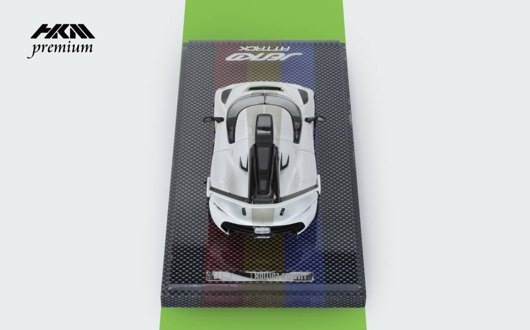 Koenigsegg Jesko Absout 1:64 Scale Diecast Model by HKM Premium Rear View