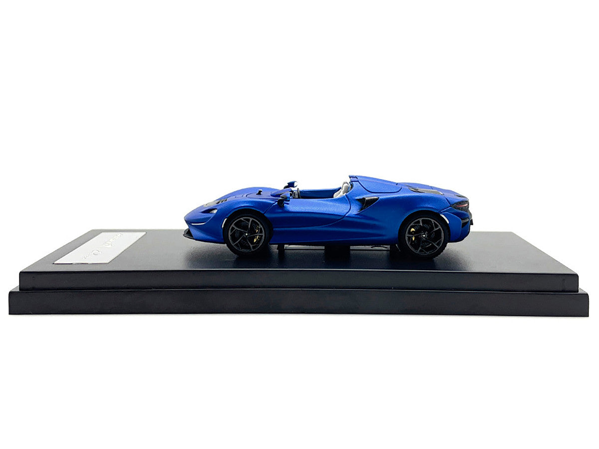 McLaren Elva Convertible Matt Blue Metallic 1/64 Diecast Model Car by LCD Models-2