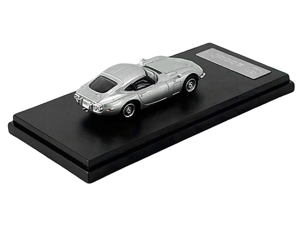 Toyota 2000GT RHD (Right Hand Drive) Silver Metallic 1/64 Diecast Model Car by LCD Models-2