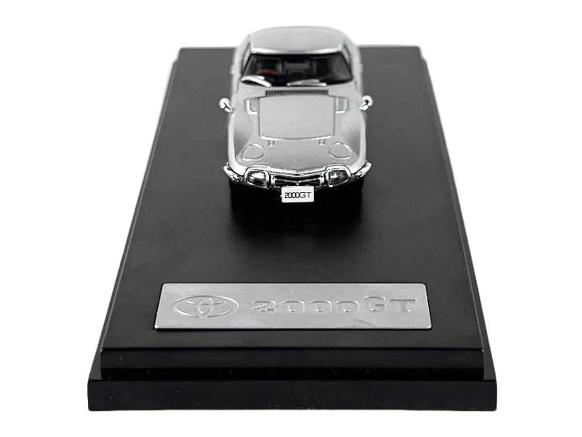Toyota 2000GT RHD (Right Hand Drive) Silver Metallic 1/64 Diecast Model Car by LCD Models-4