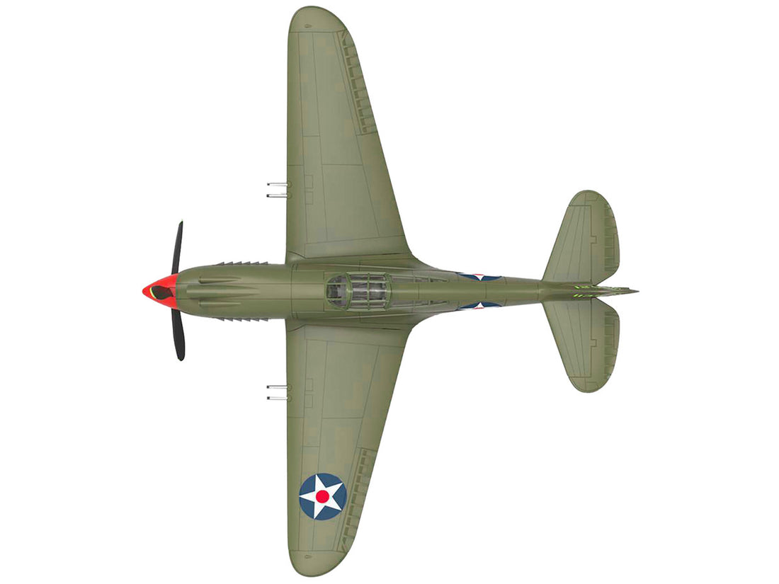 Curtiss P-40B Warhawk Aircraft "Hawaii" (1945) United States Army Air Forces "Planes of World War II" Series 1/72 Diecast Model Airplane by Luppa-1