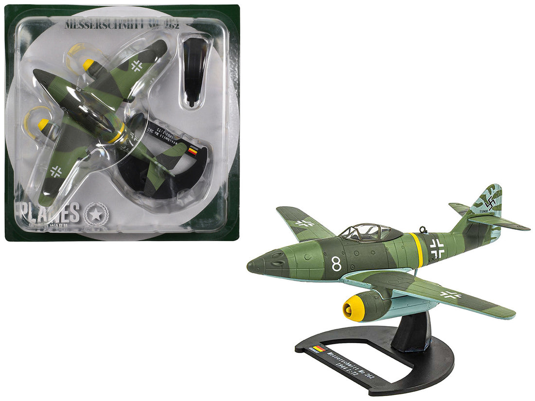 Messerschmitt Me 262 Fighter Aircraft "White 8 258 aerial victory ace Walter Nowotny Kommando Nowotny Germany" (1944) German Luftwaffe 1/72 Diecast Model Airplane by Luppa-2