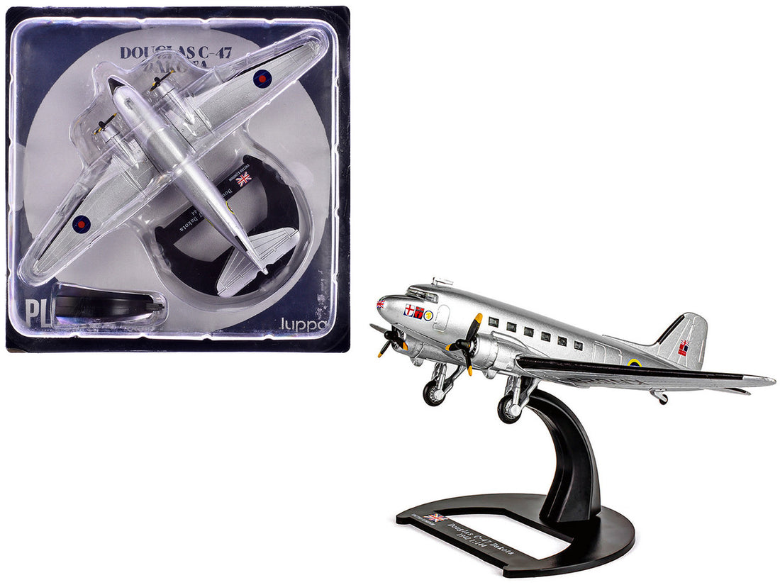 Douglas C-47 Dakota Transport Aircraft "Field Marshal Montgomery No. 24 Squadron" Royal Air Force (1945) "Planes of World War II" Series 1/144 Diecast Model Airplane by Luppa-0