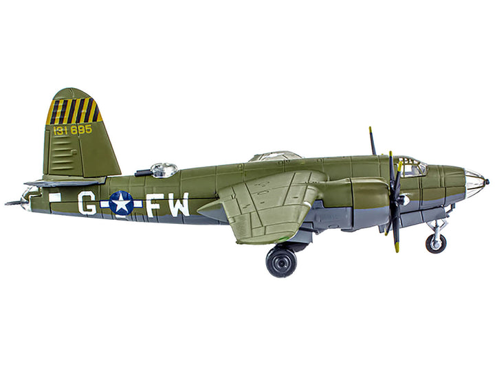 Martin B-26B Marauder Bomber Aircraft "QQQQ 556th Bomb Squadron 387th Bomb Group" United States Army Air Forces (1943) "Planes of World War II" Series 1/144 Diecast Model Airplane by Luppa-0