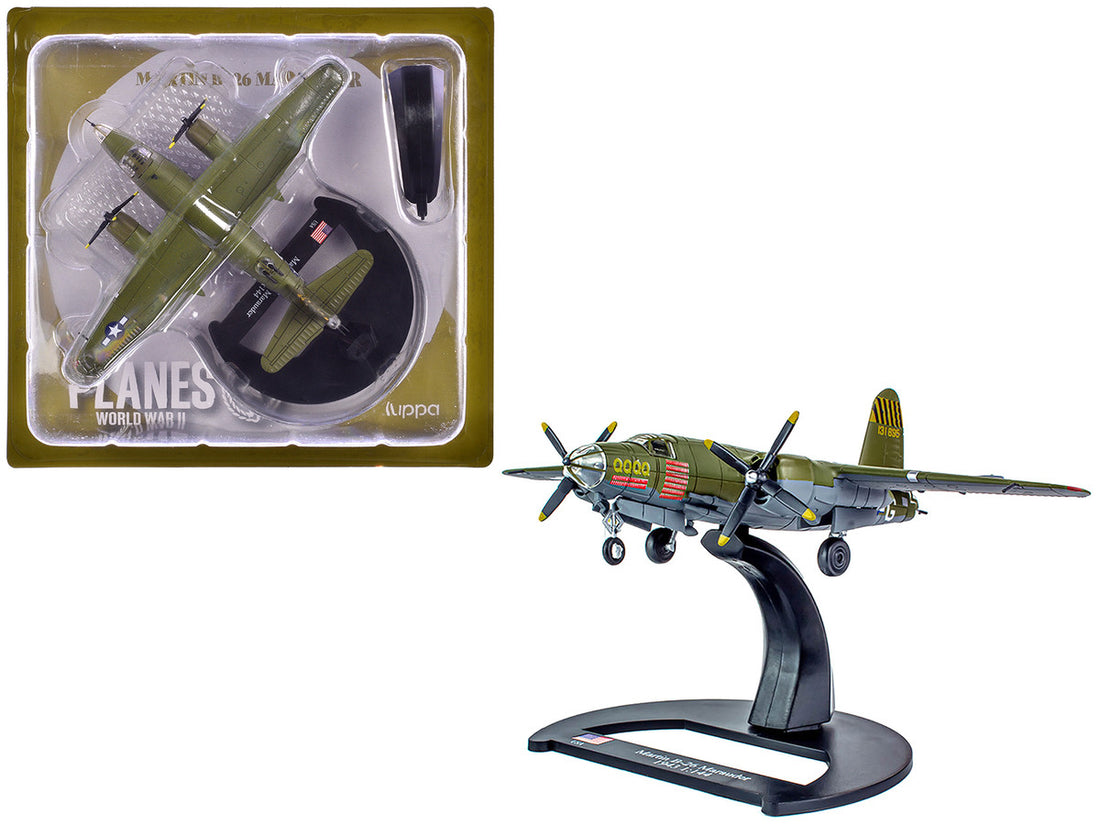 Martin B-26B Marauder Bomber Aircraft "QQQQ 556th Bomb Squadron 387th Bomb Group" United States Army Air Forces (1943) "Planes of World War II" Series 1/144 Diecast Model Airplane by Luppa-2