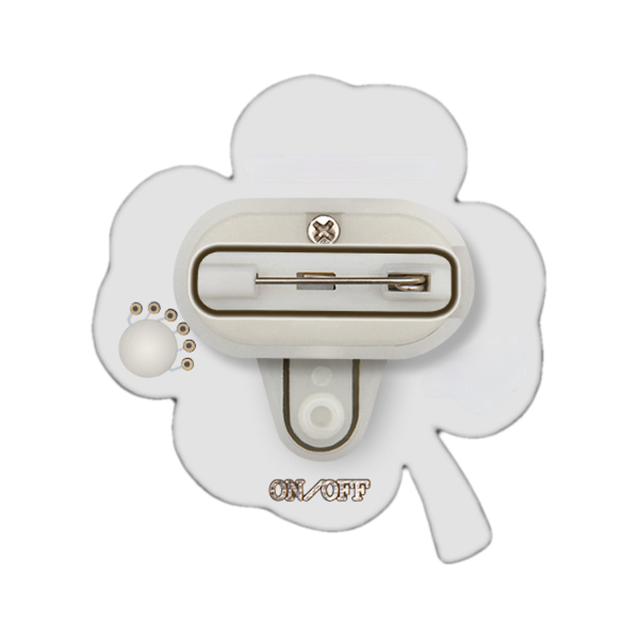 Four Leaf Clover Flashing Body Light Lapel Pins 3