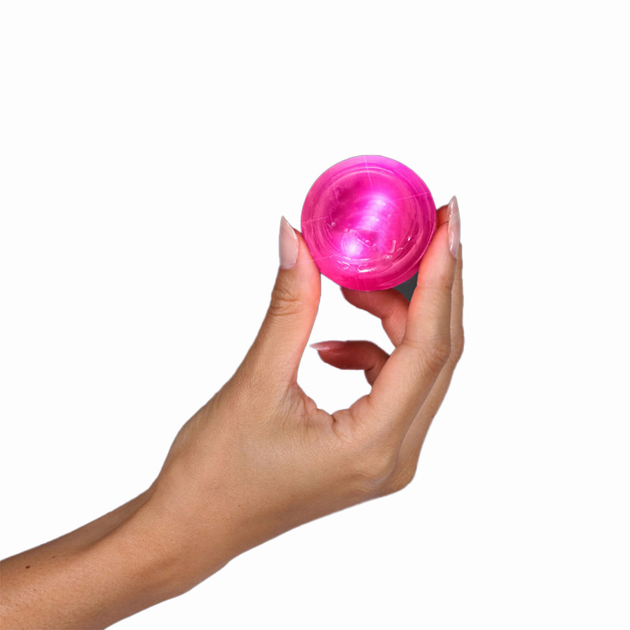 LED Impact Activated Bouncy Ball Pink-3