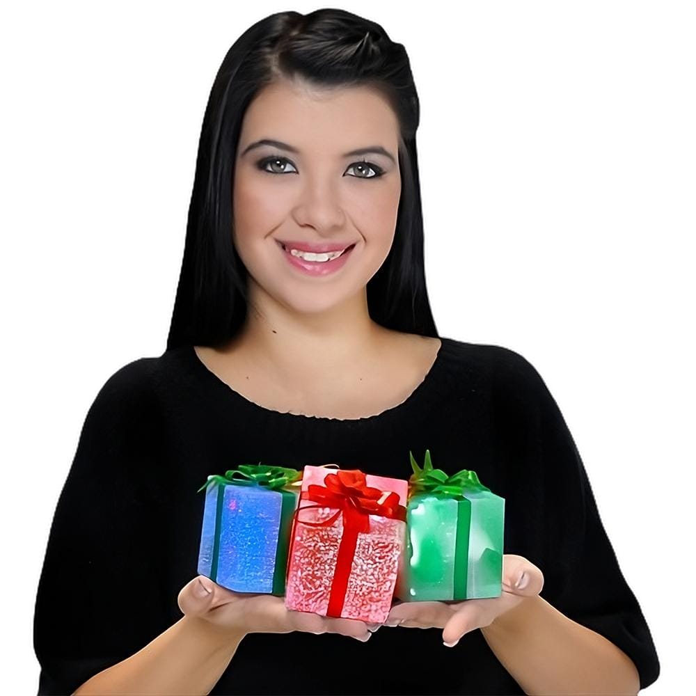 Slow Color Changing 2.7 Inch Mini Gift Box-0