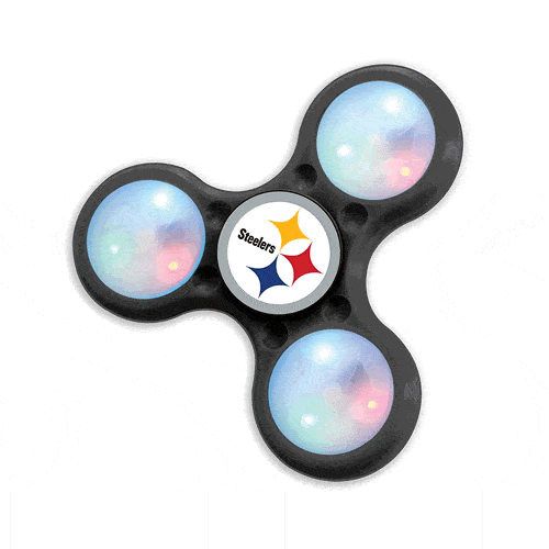 LED Light Up NFL Pittsburgh Steelers Multicolor Tri EDC Fidget Spinner-0
