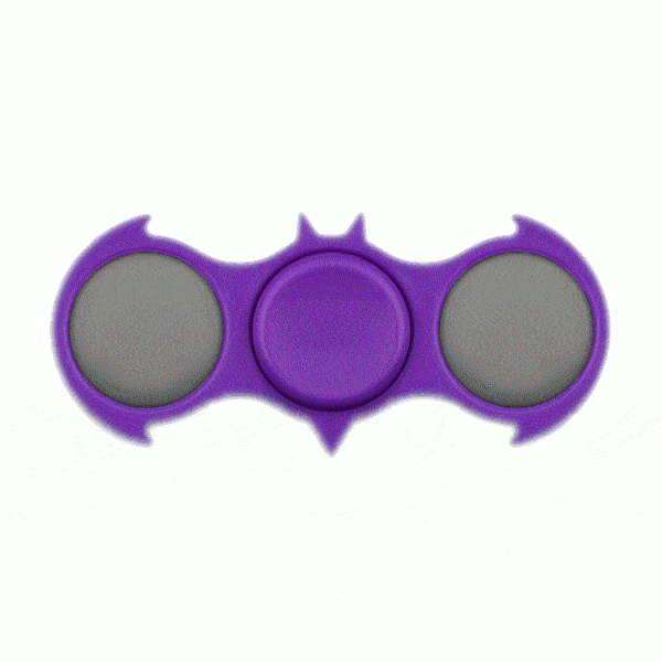 LED Light Up Purple Bat EDC Fidget Spinner-0