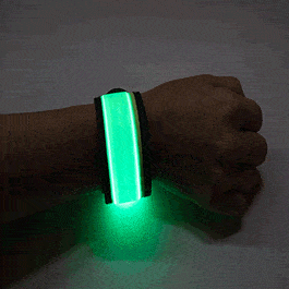 LED Slap Bracelet Green-0