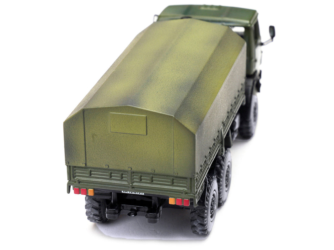 Kamaz 4310 Transport Truck Green (Weathered) "Ukrainian Ground Forces" 1/72 Diecast Model by Legion-3