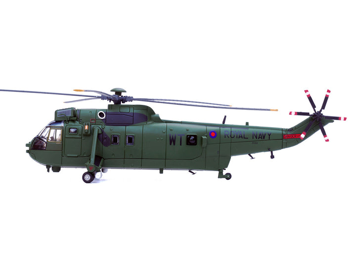 Westland Sea King HC.4 Helicopter "Green Livery 848 Naval Air Squadron Commando Helicopter Force Royal Naval Air Station Yeovilton Somerset" (2009) British Royal Navy 1/72 Diecast Model by Legion-1