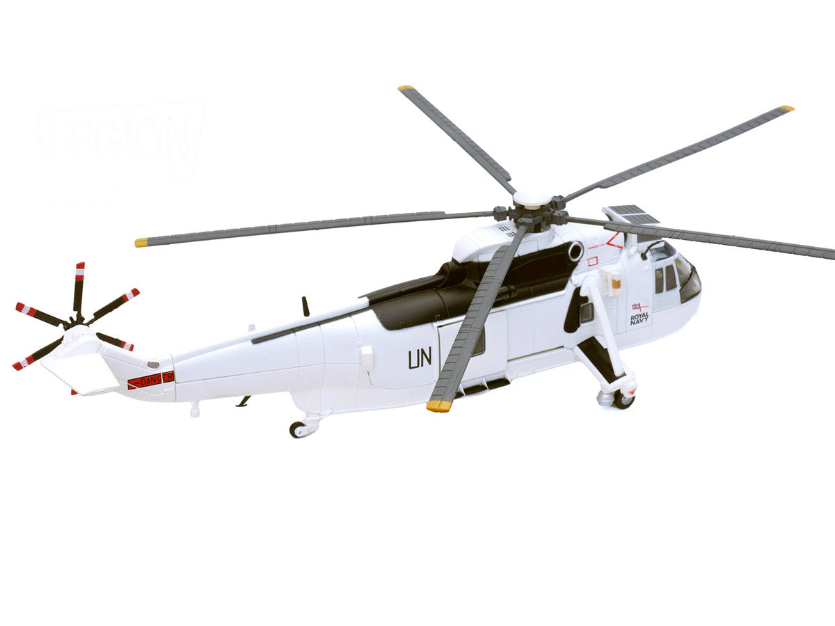 Westland Sea King HC.4 Helicopter "White Livery 845 Naval Air Squadron United Nations Protection Force Bosnia/Croatia" (1995) British Royal Navy 1/72 Diecast Model by Legion 2