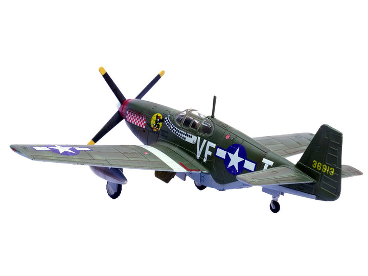 North American P-51B Mustang Aircraft "Shangri-La 336th Fighter Squadron 4th Fighter Group" (1944) United States Army Air Forces 1/72 Diecast Model Airplane by Legion-1