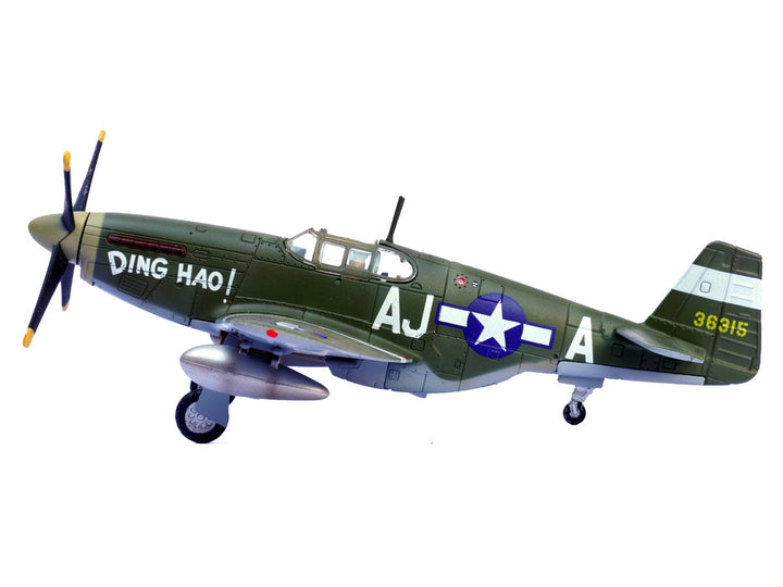 North American P-51B Mustang Aircraft "Ding Hao! 356th Fighter Squadron 354th Fighter Group" (1944) United States Army Air Forces 1/72 Diecast Model Airplane by Legion-0