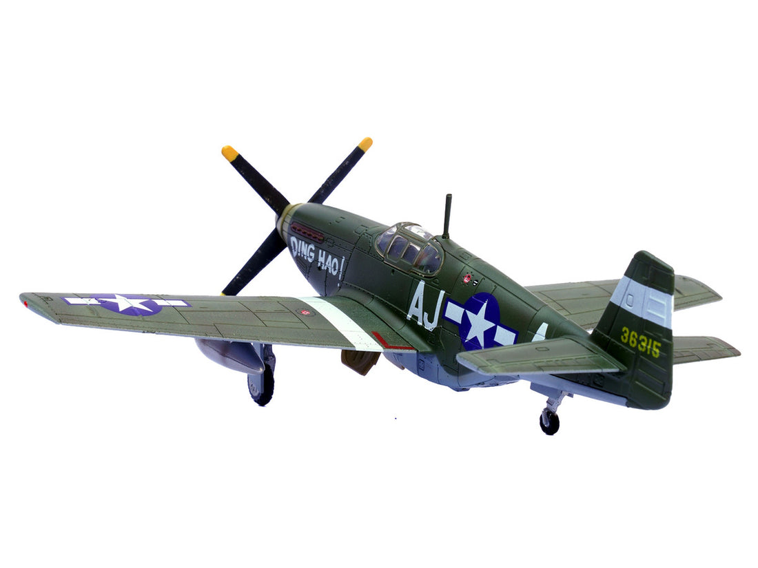 North American P-51B Mustang Aircraft "Ding Hao! 356th Fighter Squadron 354th Fighter Group" (1944) United States Army Air Forces 1/72 Diecast Model Airplane by Legion-1