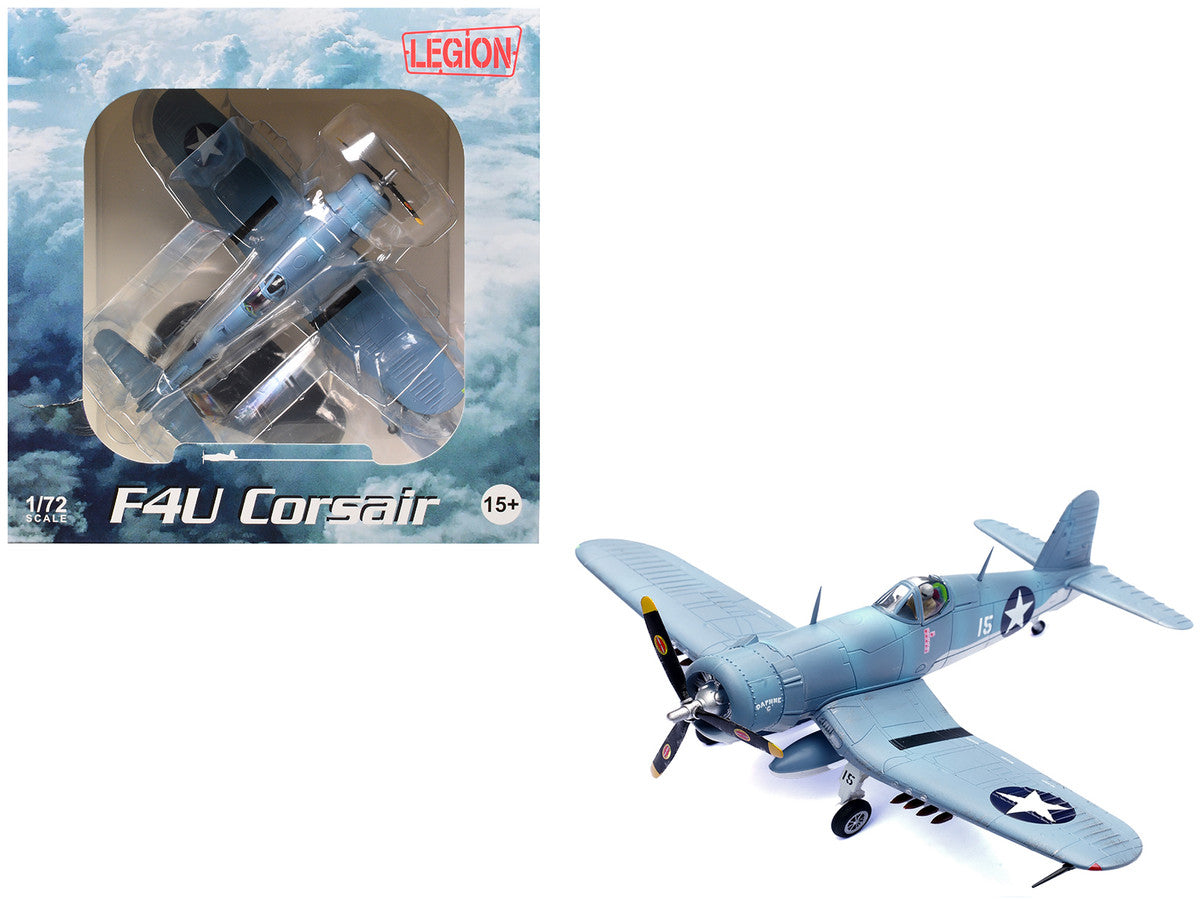 Vought F4U-1 Corsair Fighter Plane "Daphne 'C' 2nd Lt. James N. Cupp VMF-213 Hell Hawks Guadalcanal" (1943) United States Marines 1/72 Diecast Model Airplane by Legion-0