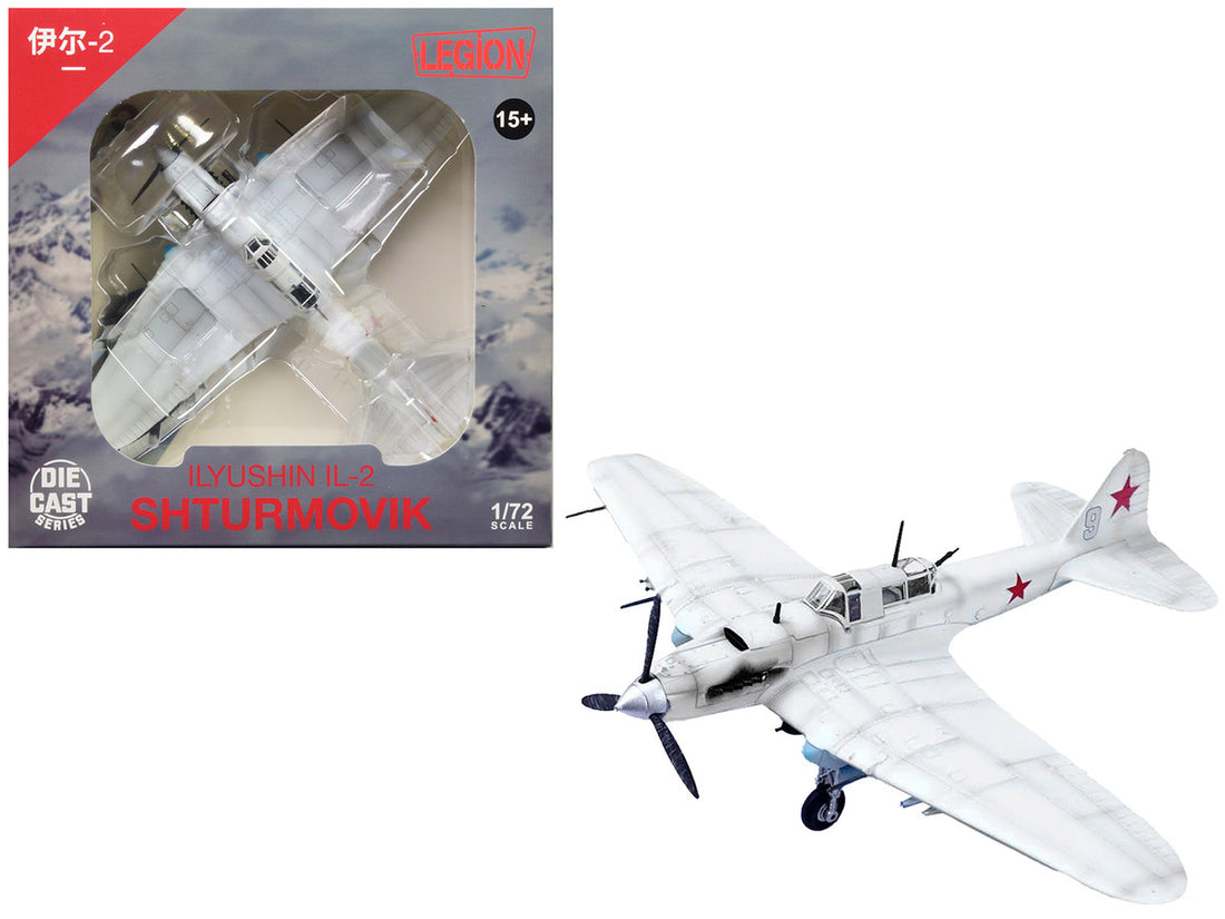 Ilyushin IL-2 Shturmovik Aircraft White "3rd Squadron 505th Air Assault Regiment 226th Air Assault Division Battle of Stalingrad" (1942) Soviet Air Force 1/72 Diecast Model Airplane by Legion-0