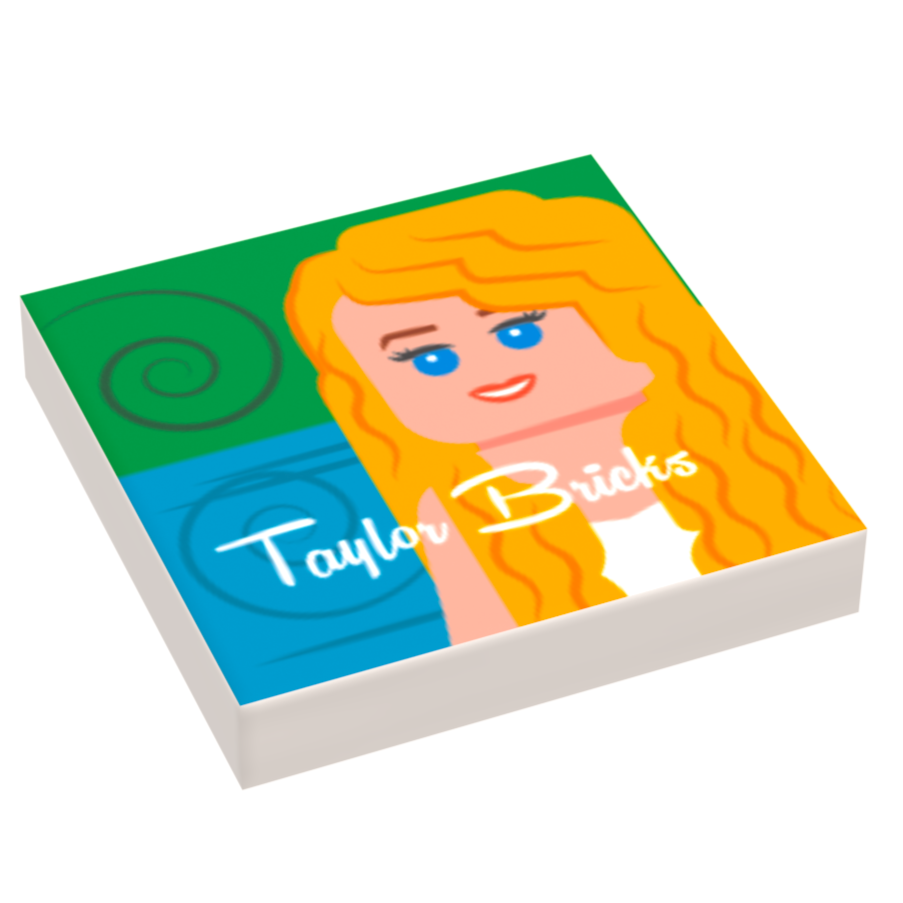 Taylor Bricks 2006 music album cover printed LEGO tile