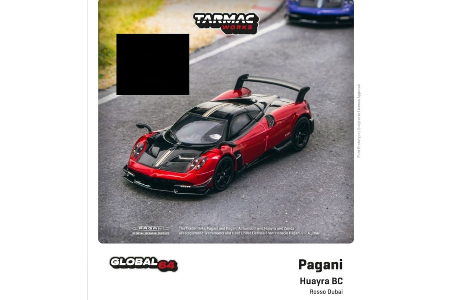 Pagani Huayra BC Rosso Dubai 1:64 by Tarmac Works Global64