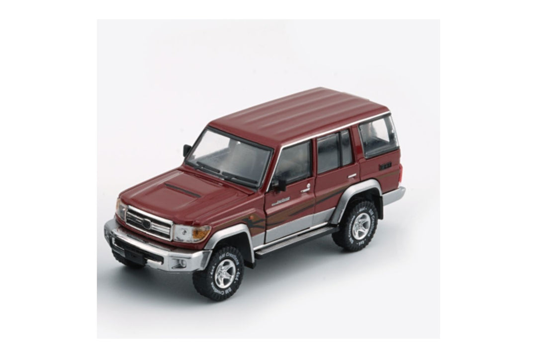 Toyota Land Cruiser LC76 Dark Red / Dark Grey - RHD 1:64 by BM Creations