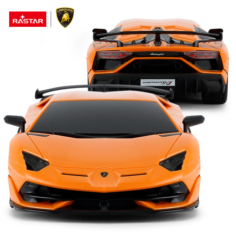 Lamborghini Aventador SVJ (Orange) 1:24 Remote Control Car by Rastar 2