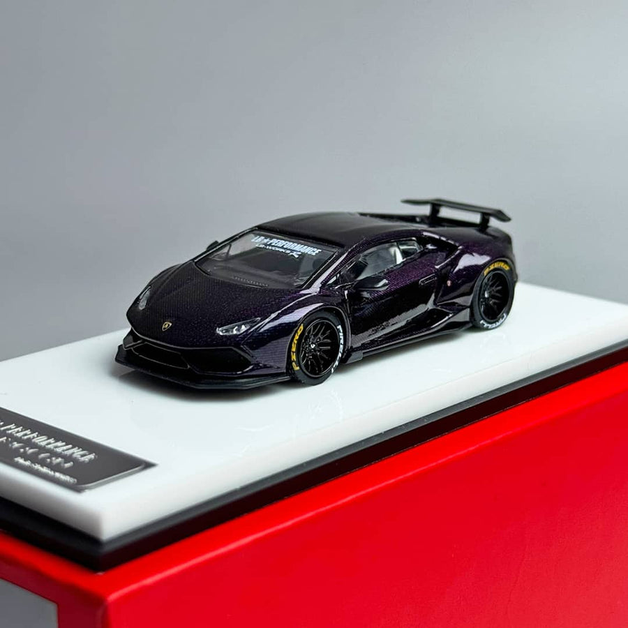 Lamborghini Huracan LP610, LB1.0 Modified Magic Purple Carbon Color 1:64 Scale Diecast Model by King Model