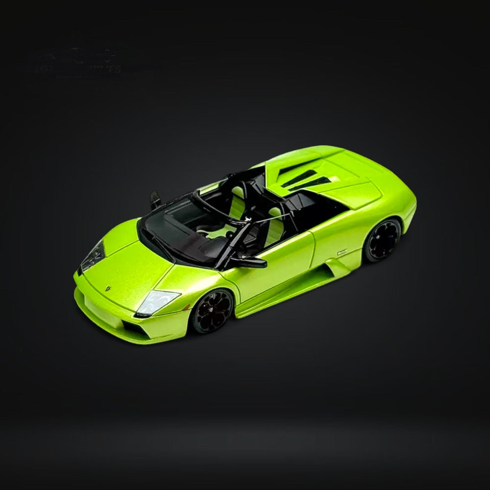 Lamborghini Murcielago Roadster Green 1:64 Resin by Cars' Lounge Top View