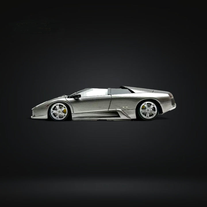 Lamborghini Murcielago Roadster Grey 1:64 Resin by Cars' Lounge Side View