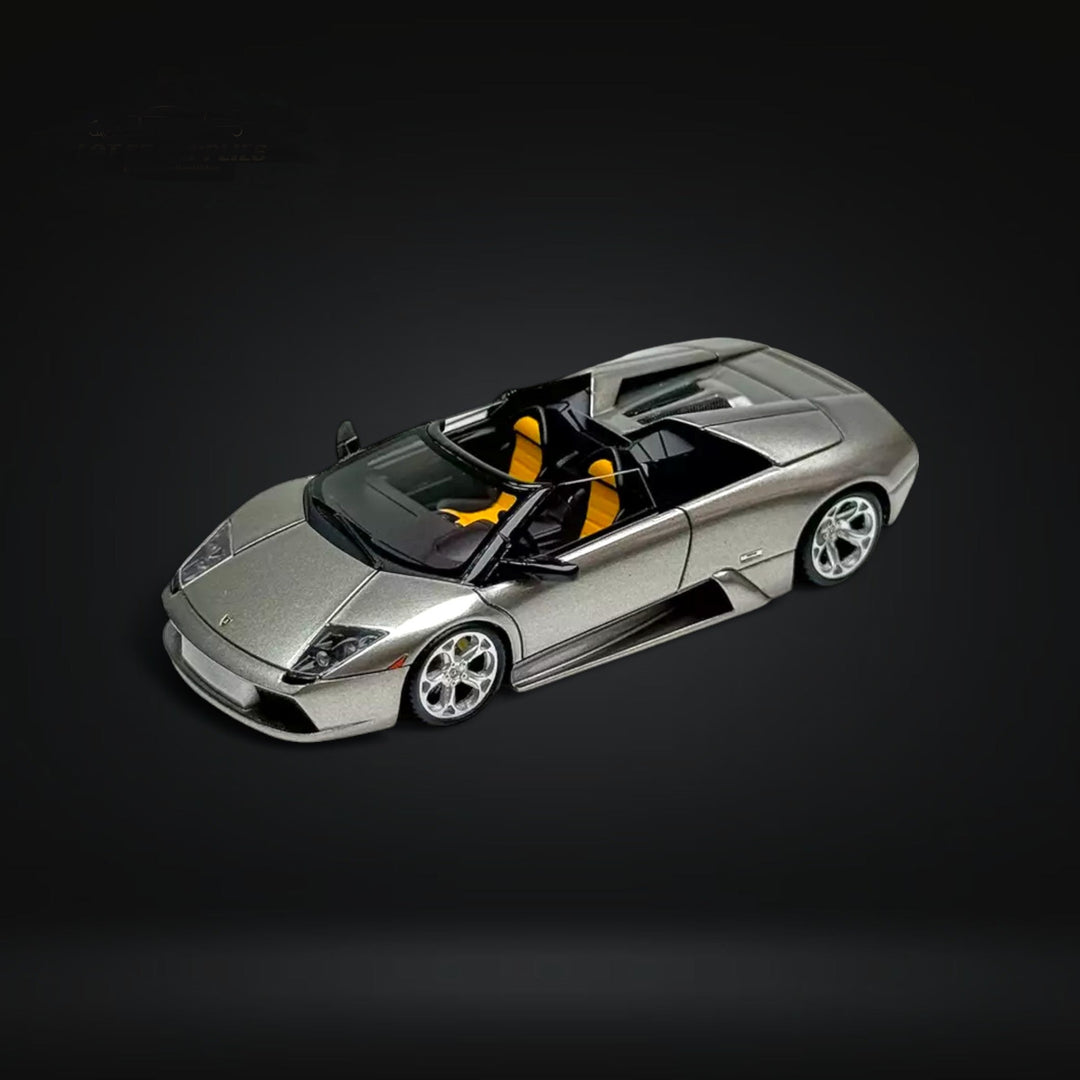 Lamborghini Murcielago Roadster Grey 1:64 Resin by Cars' Lounge Top View