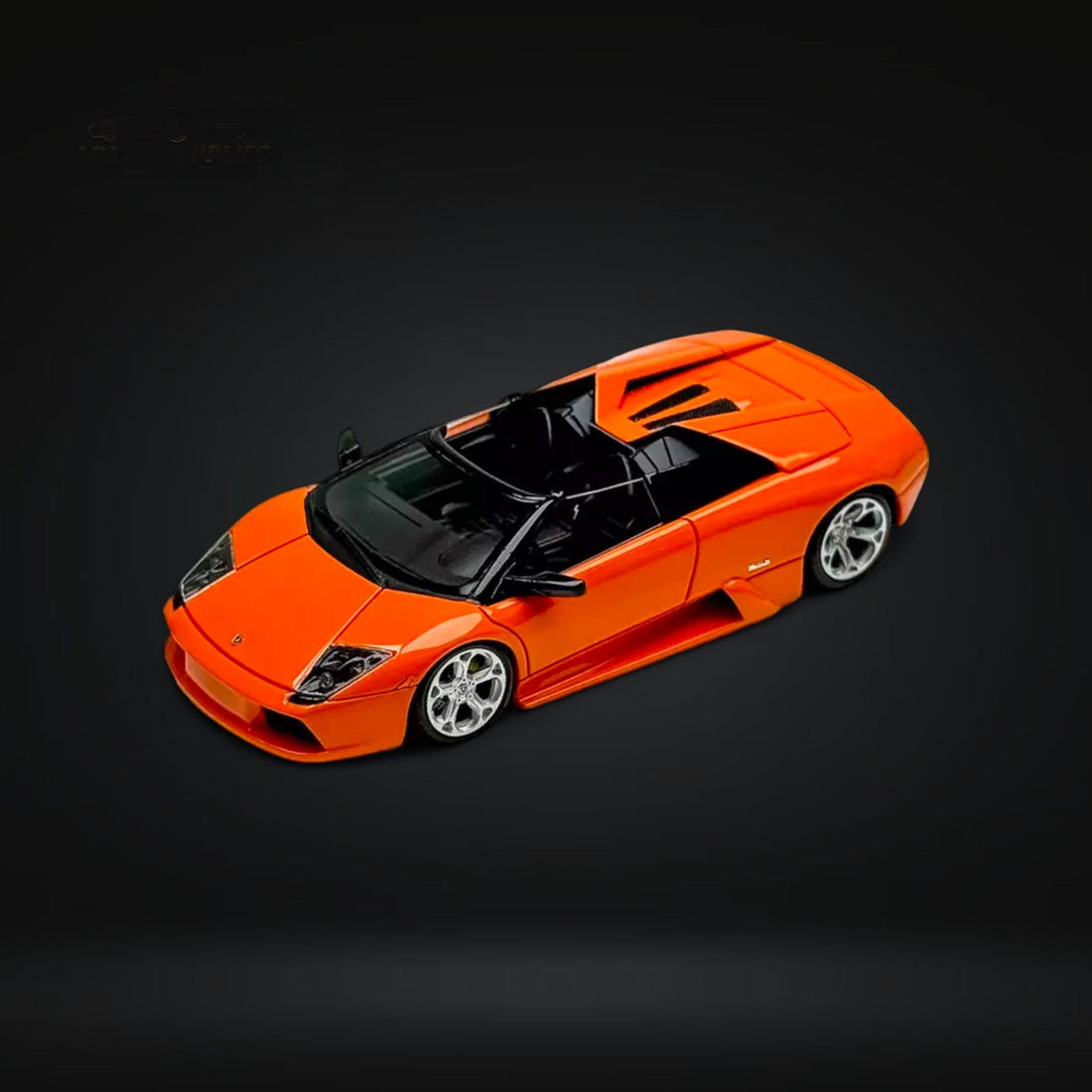 Lamborghini Murcielago Roadster Orange 1:64 Resin by Cars' Lounge Top View