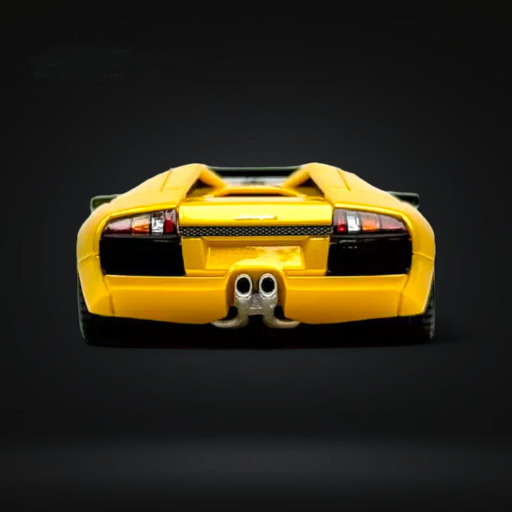 Lamborghini Murcielago Roadster Yellow 1:64 Resin by Cars' Lounge Rear View