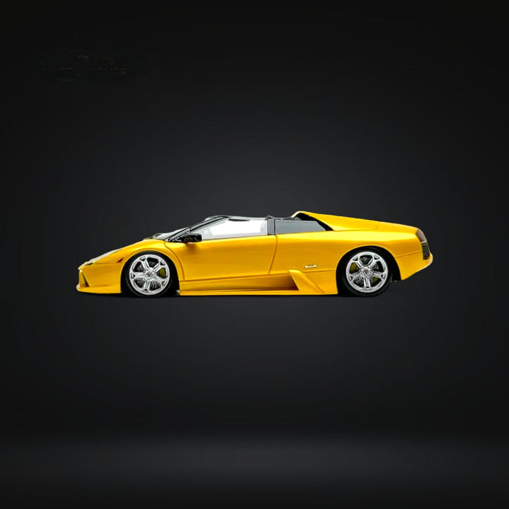 Lamborghini Murcielago Roadster Yellow 1:64 Resin by Cars' Lounge Side View