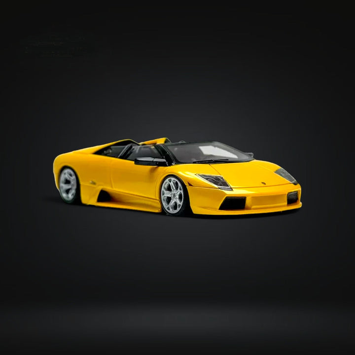 Lamborghini Murcielago Roadster Yellow 1:64 Resin by Cars' Lounge Passenger Side View