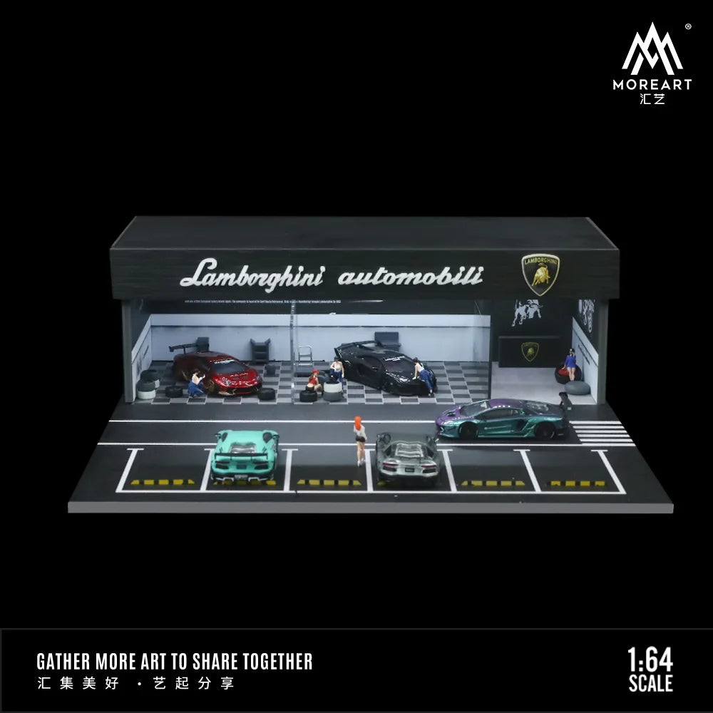 Lamborghini Shop Diorama 1:64 Scale by MoreArt – Big Boy Toys
