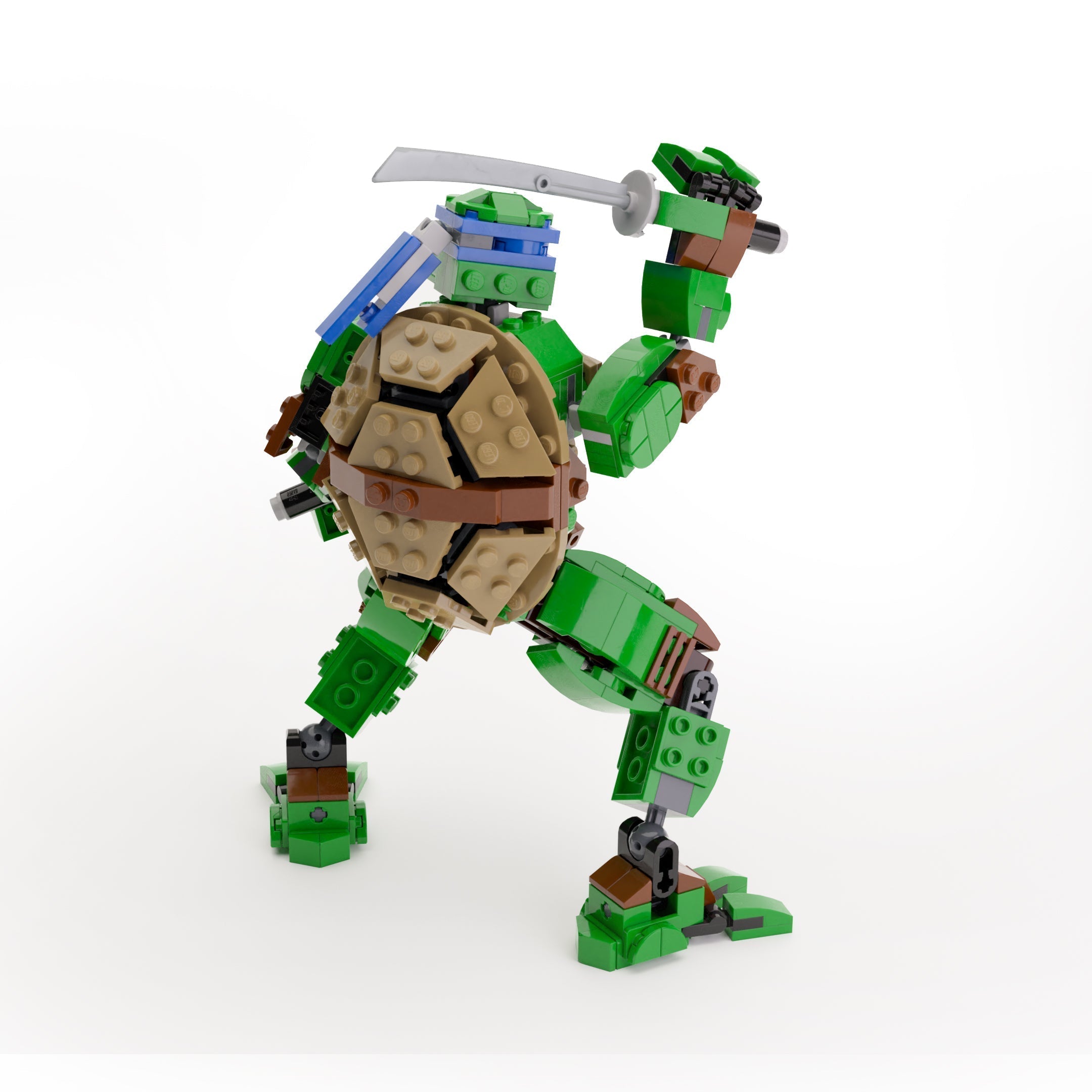 Leonardo - Custom TMNT Figure made using LEGO parts - B3 Customs 2
