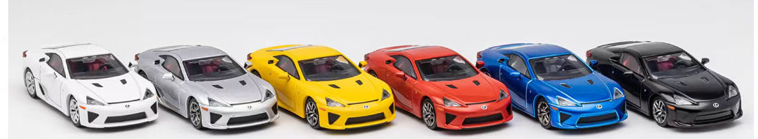 Lexus LFA diecast model DCT 1/64 All Colors